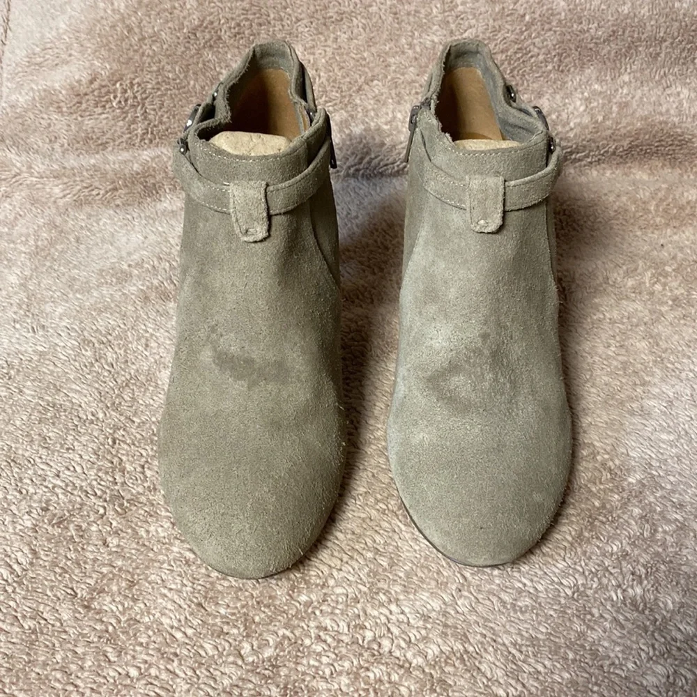 Coach Tan Suede Booties